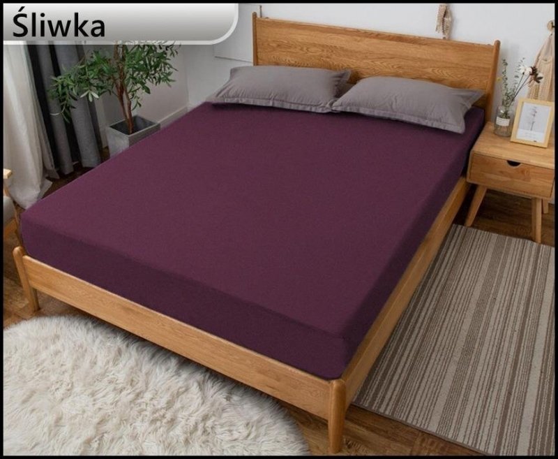 PRZEŚCIERADŁO GRUBE JERSEY Z GUMKĄ 80x200 cm
