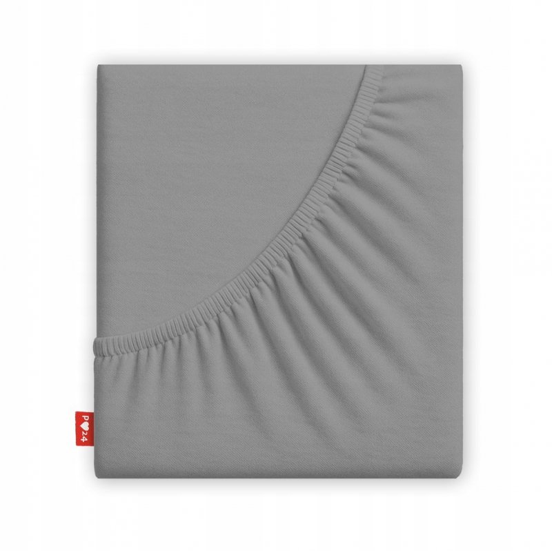 Prześcieradło 90x200 z Gumką GRUBA Bawełna Premium Bok 30 cm Stalowy