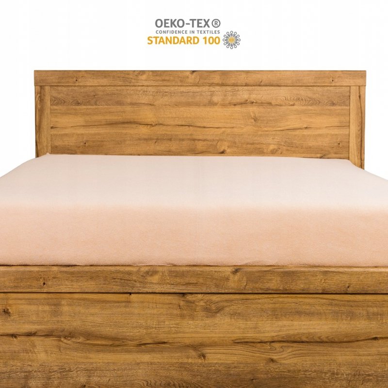 Prześcieradło Frotte z Gumką 100x200 Gruba Bawełna 200g Bok 30 cm cafe