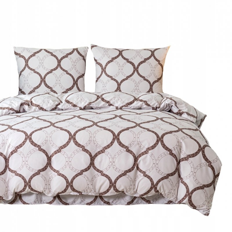 POŚCIEL 200x220 BAWEŁNA KOMPLET POŚCIELI BAWEŁNIANEJ + 2 POSZEWKI A-2793