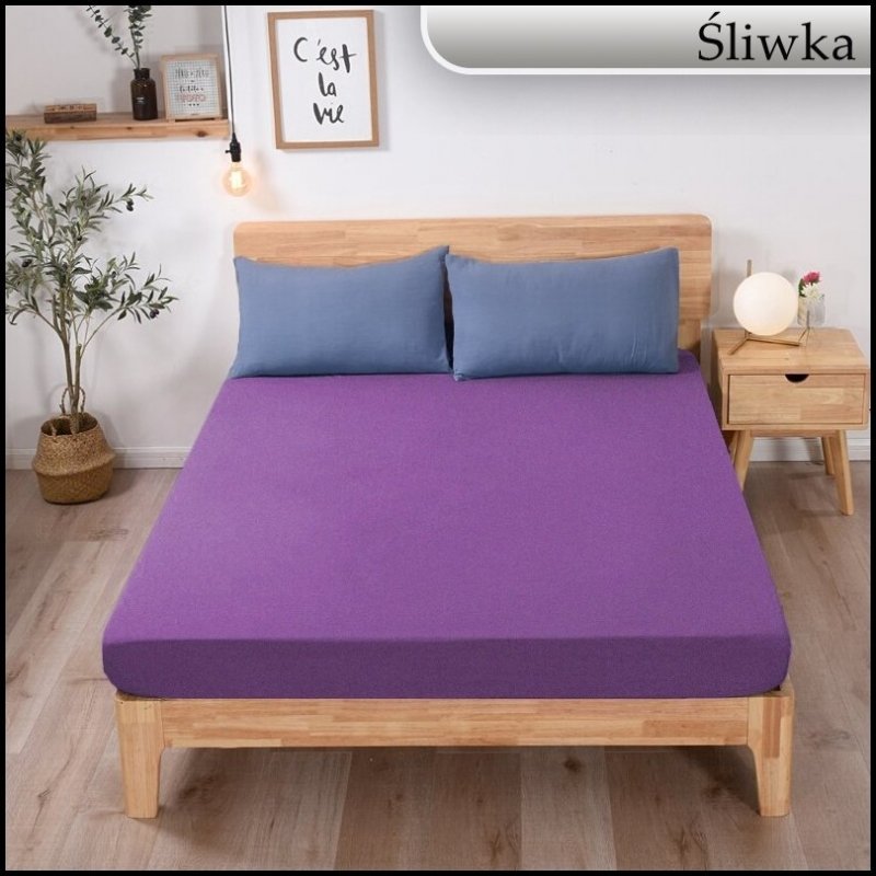 PRZEŚCIERADŁO FROTTE Z GUMKĄ 100x200 cm KWADRAT