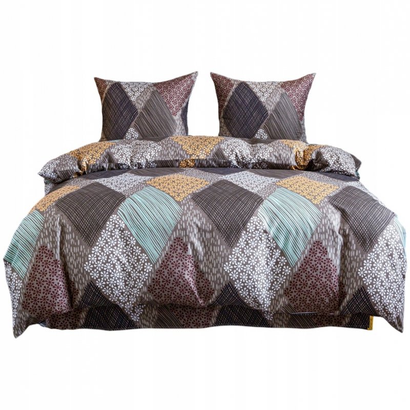 POŚCIEL 160x200 BAWEŁNA KOMPLET POŚCIELI BAWEŁNIANEJ + 2 POSZEWKI A-3107