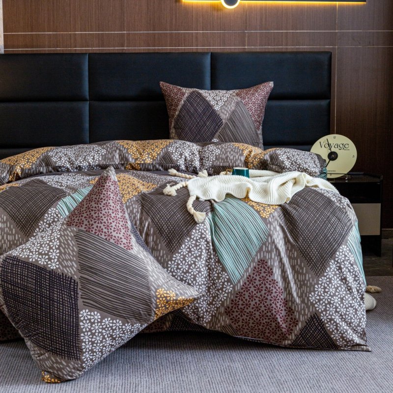 POŚCIEL 200x220 BAWEŁNA KOMPLET POŚCIELI BAWEŁNIANEJ + 2 POSZEWKI A-3107