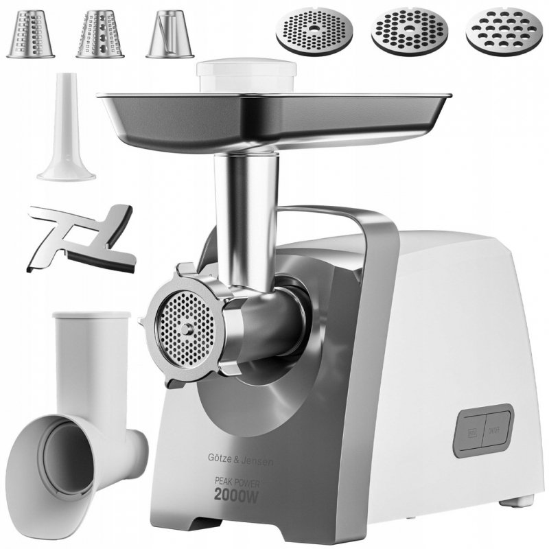 Maszynka do mięsa Gotze & Jansen MG675W srebrny/szary 2000 W Szatkownica