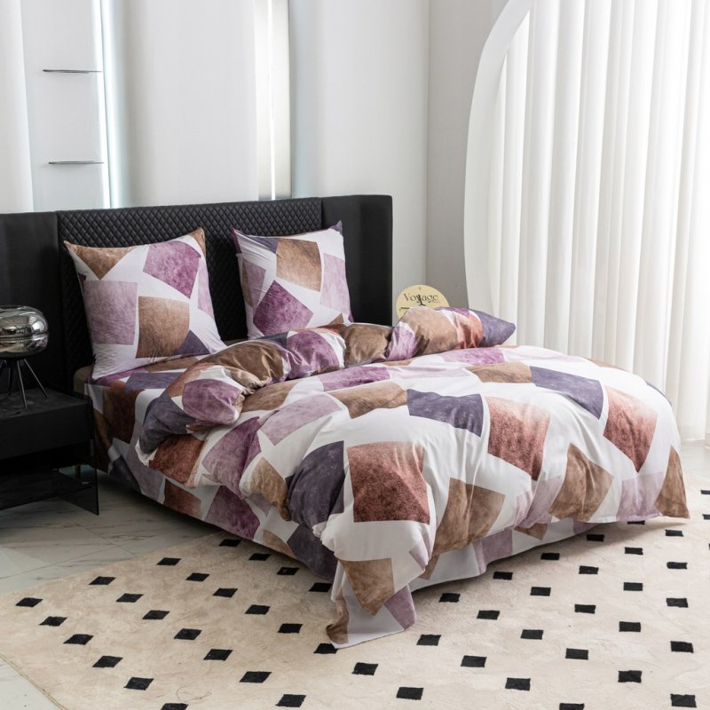 POŚCIEL 200x220 BAWEŁNA KOMPLET POŚCIELI BAWEŁNIANEJ + 2 POSZEWKI A-2787