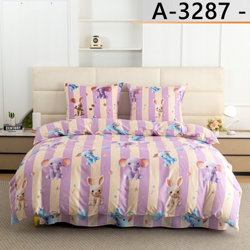 POŚCIEL 140x200 BAWEŁNIANA KOMPLET POŚCIELI + POSZEWKA WZÓR A-3287