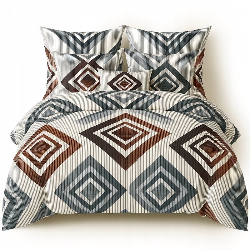 POŚCIEL 200x220 BAWEŁNA KOMPLET POŚCIELI BAWEŁNIANEJ + 2 POSZEWKI WZÓR A-09