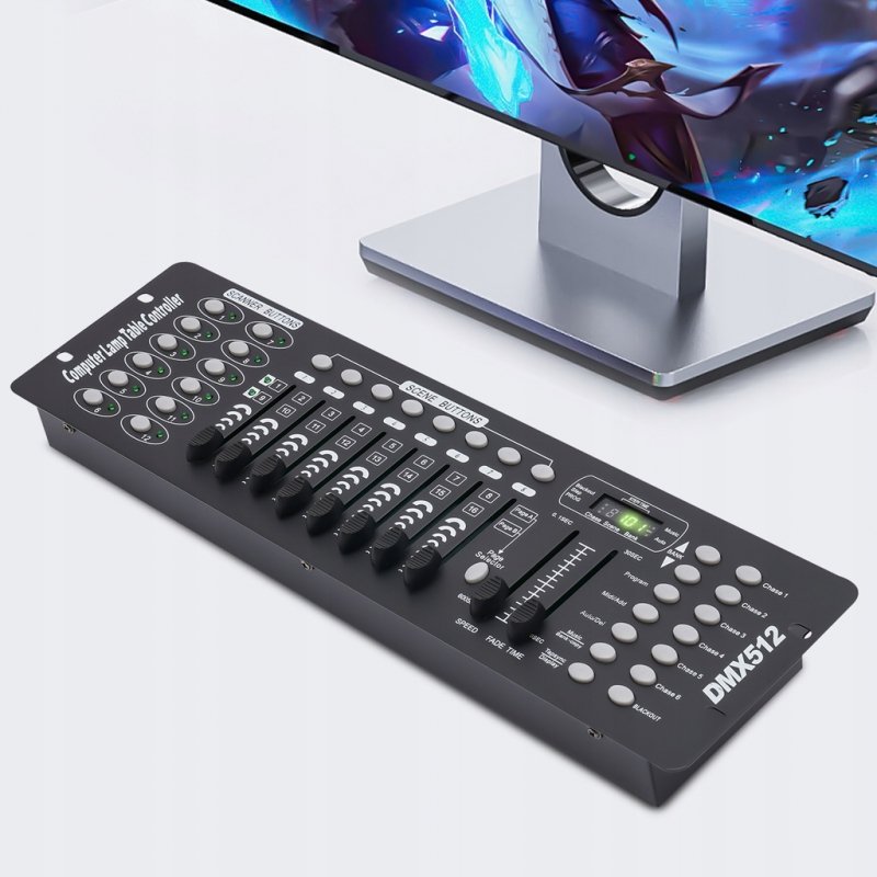 Sterownik suwakowy LIGHT4ME DMX 192 MKII mikser świetlny kontroler