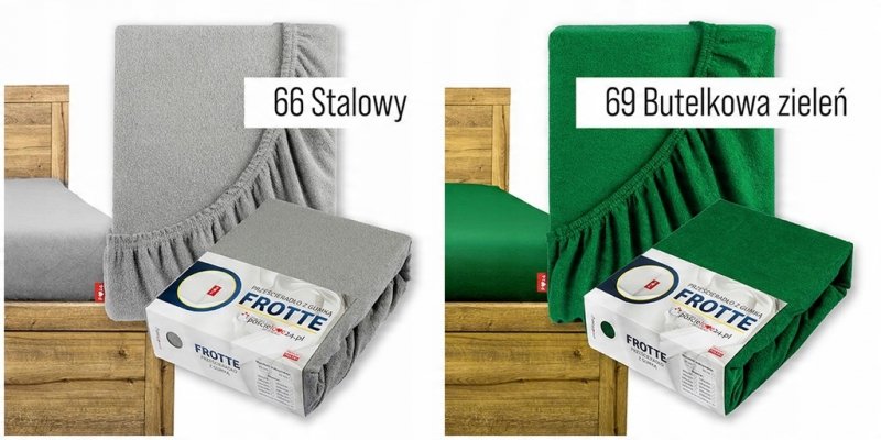 Prześcieradło FROTTE z Gumką 200x220 Bawełna Czesana Bok 30 cm Różne Kolory (WYBIERZ)