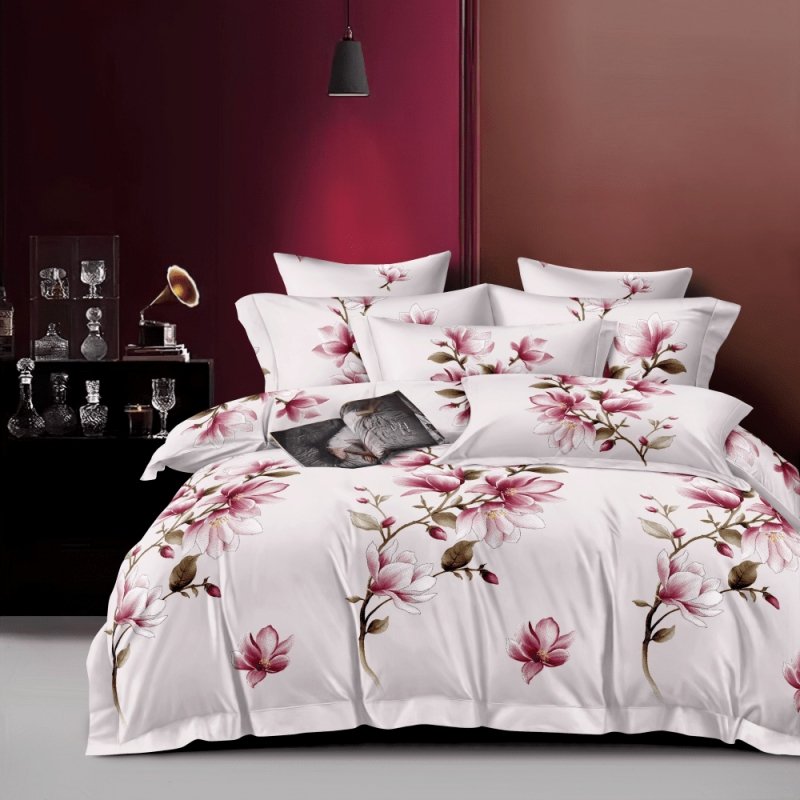 POŚCIEL 160x200 BAWEŁNA KOMPLET POŚCIELI + 2 POSZEWKI + PRZEŚCIERADŁO A-21