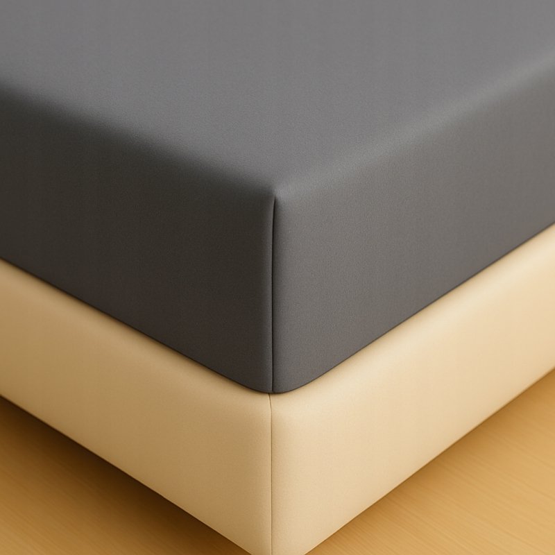 PRZEŚCIERADŁO Z GUMKĄ 90x200 SZARY MATERAC ZAKŁADKA DO 25 CM