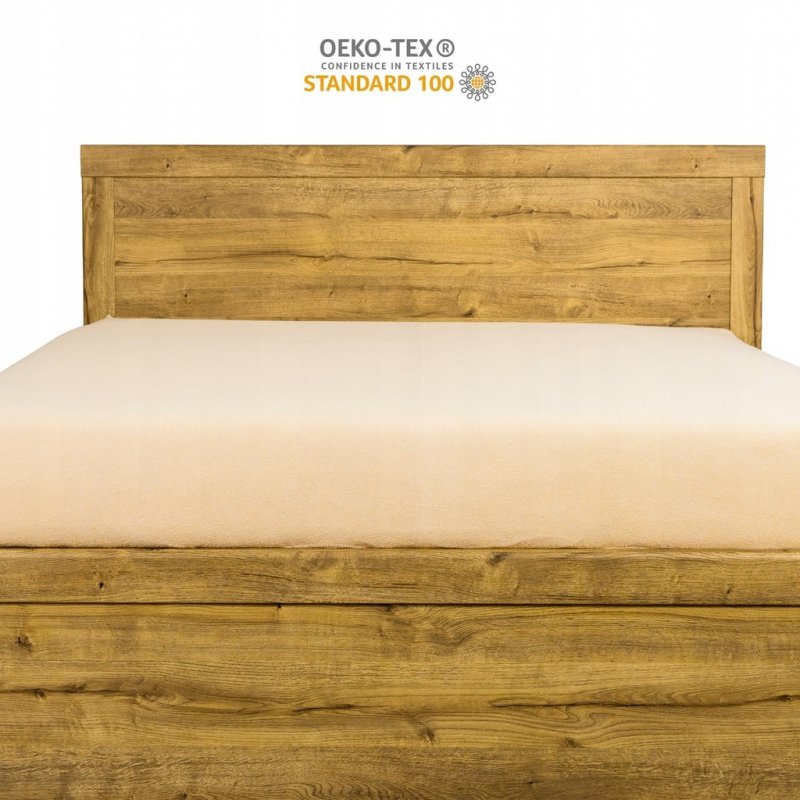 Prześcieradło Frotte z Gumką 120X200 Gruba Bawełna Bok 30 cm kość słoniowa