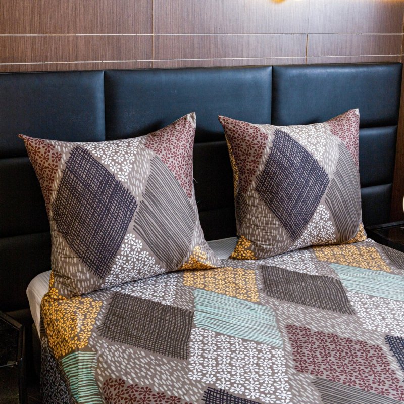 POŚCIEL 200x220 BAWEŁNA KOMPLET POŚCIELI BAWEŁNIANEJ + 2 POSZEWKI A-3107