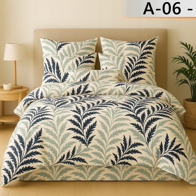 POŚCIEL 160x200 BAWEŁNA KOMPLET POŚCIELI BAWEŁNIANEJ + 2 POSZEWKI WZÓR A-06