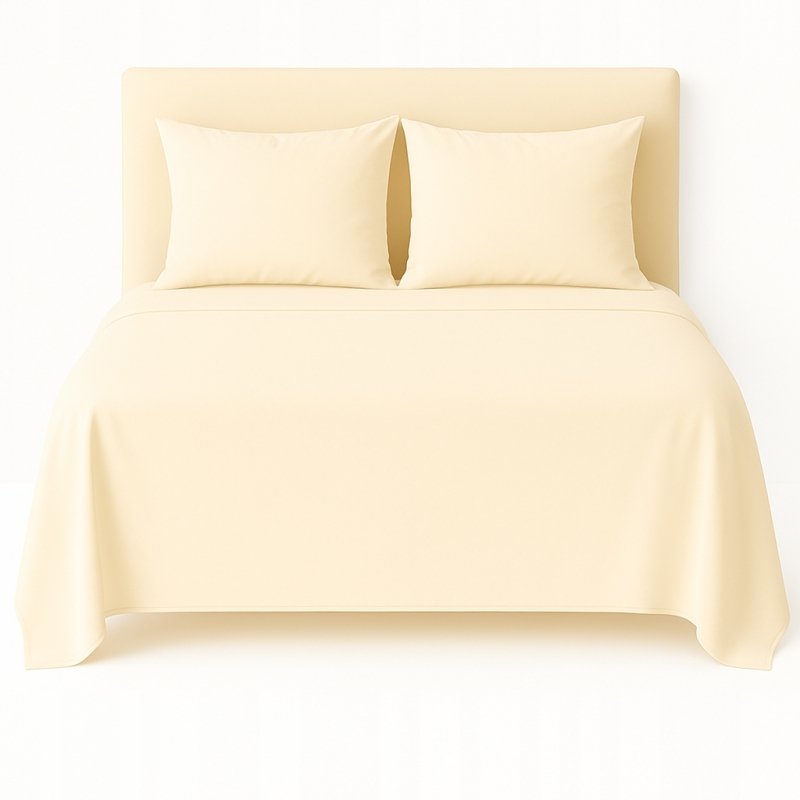 PRZEŚCIERADŁO FLANELOWE 160×200 100% BAWEŁNA POLSKA JAKOŚĆ KOLOR KREMOWY