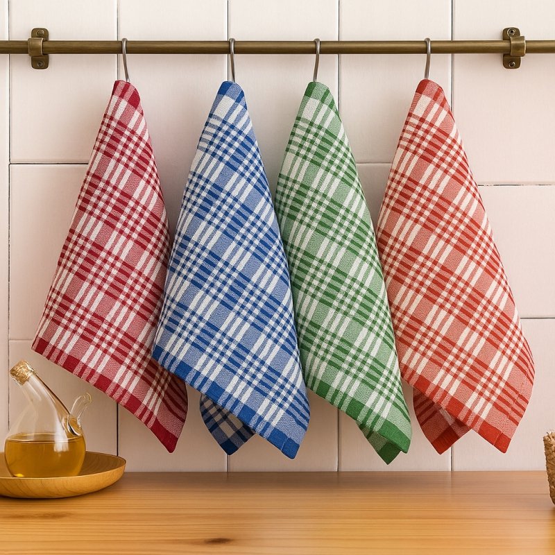 ŚCIERKI KUCHENNE 12 SZT XL BAWEŁNA 100% KOMPLET RĘCZNIKI ŚCIERKA MULTIKOLOR