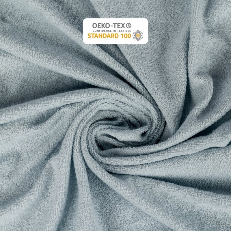 Prześcieradło Frotte z Gumką 200X200 Gruba Bawełna 200g Bok 30 cm popielaty