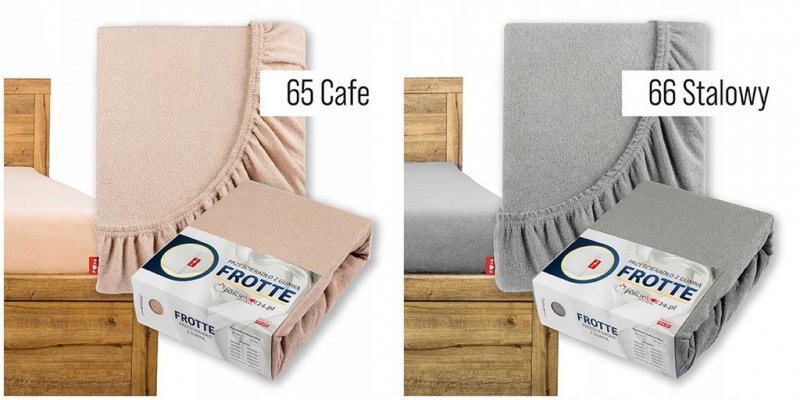 Prześcieradło FROTTE z Gumką 140x200 Bawełna Czesana Bok 30 cm Różne Kolory (WYBIERZ)