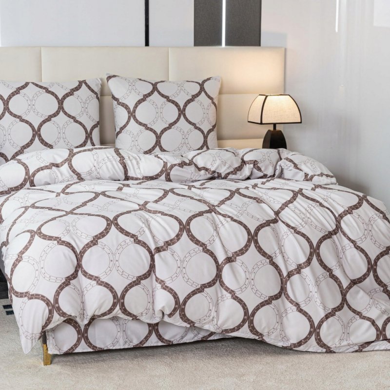 POŚCIEL 200x220 BAWEŁNA KOMPLET POŚCIELI BAWEŁNIANEJ + 2 POSZEWKI A-2793