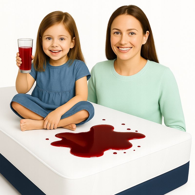 Ochraniacz na materac 80x200 BAWEŁNA WODOODPORNY 90C topper Z GUMKĄ POLSKI