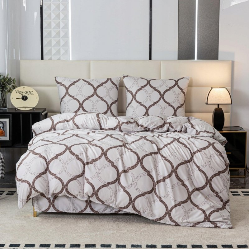 POŚCIEL 200x220 BAWEŁNA KOMPLET POŚCIELI BAWEŁNIANEJ + 2 POSZEWKI A-2793