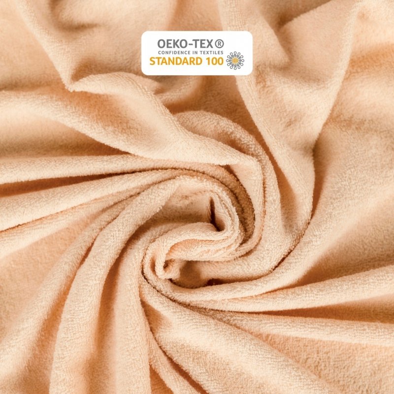 Prześcieradło Frotte z Gumką 140X200 Gruba Bawełna Bok 30 cm cappuccino