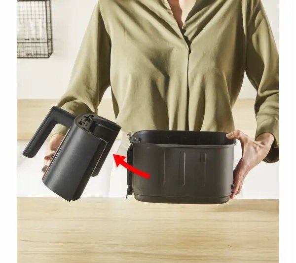 Frytkownica beztłuszczowa Tefal Easy Fry Silence Vision XL EY5568 1670W 5l