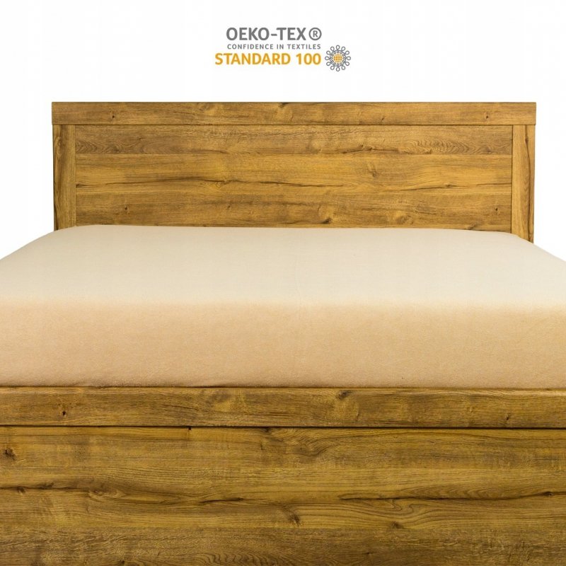 Prześcieradło Frotte z Gumką 80x200 Gruba Bawełna 200g Bok 30 cm beżowy