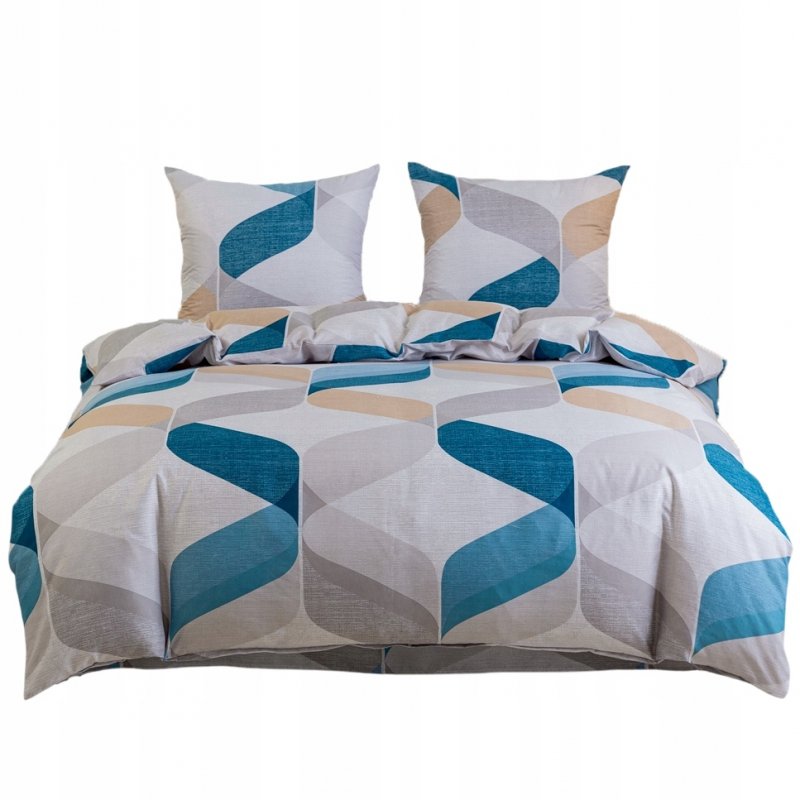 POŚCIEL 160x200 BAWEŁNA KOMPLET POŚCIELI BAWEŁNIANEJ + 2 POSZEWKI A-3042