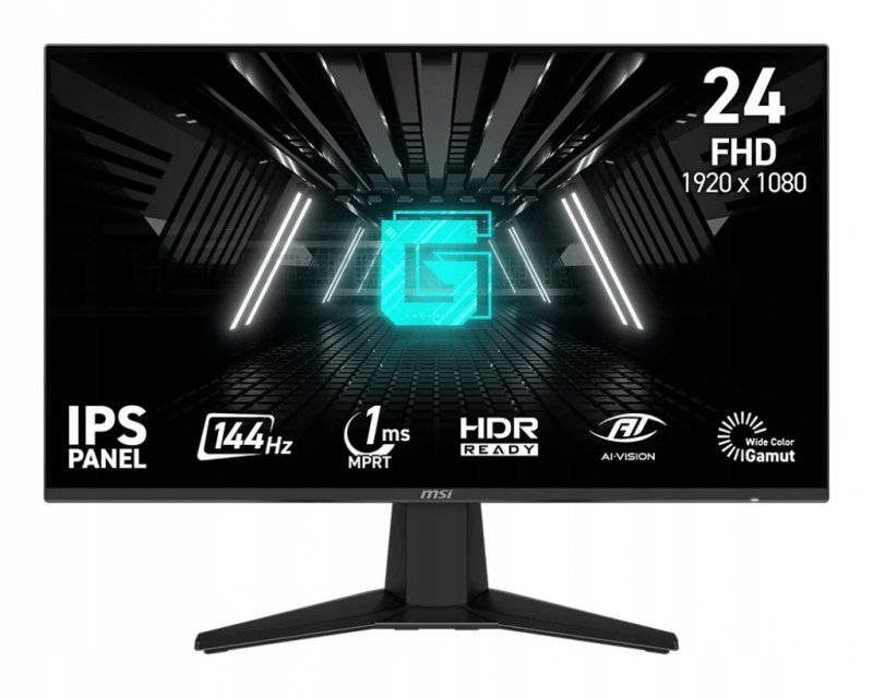 Monitor LED MSI G242L E14 23,8 " 1920 x 1080 px IPS / PLS PS 144Hz 1ms