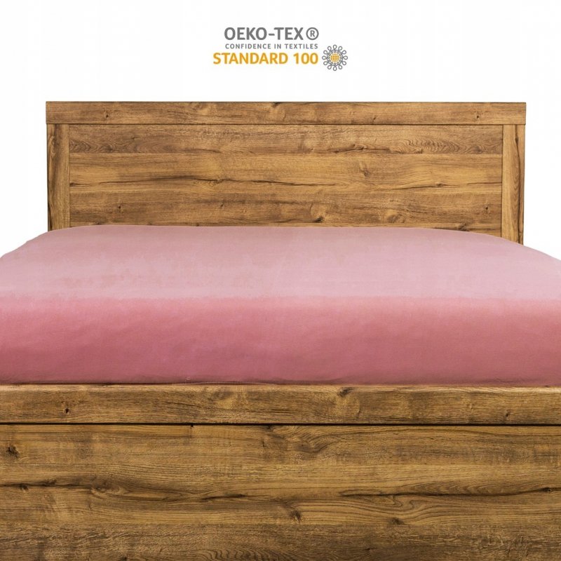 Prześcieradło 120x200 z Gumką GRUBA Bawełna Premium Bok 30 cm Paryski róż