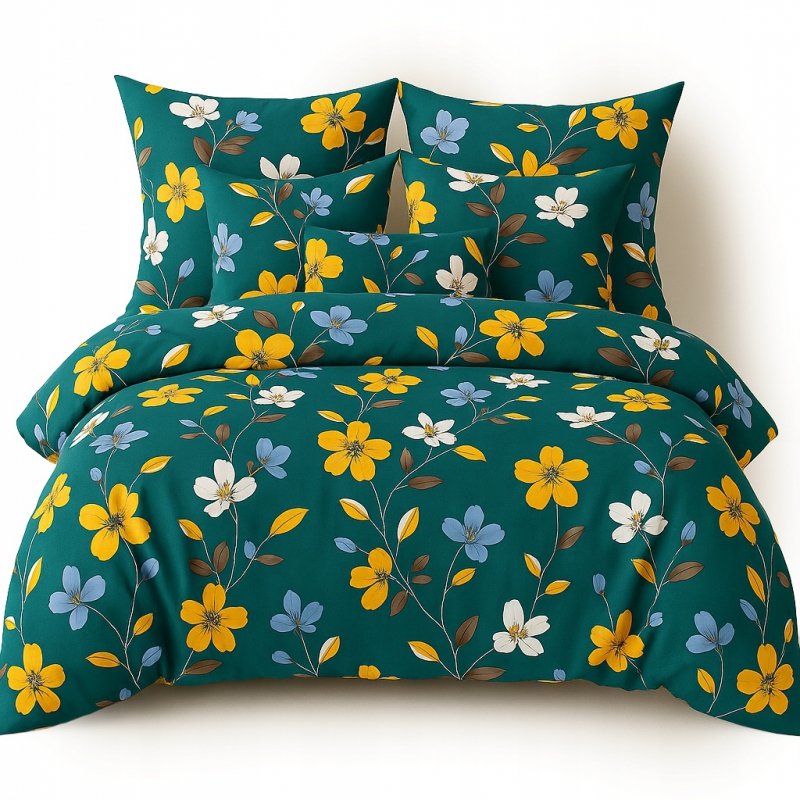 POŚCIEL 160x200 BAWEŁNA KOMPLET POŚCIELI BAWEŁNIANEJ + 2 POSZEWKI WZÓR A-01