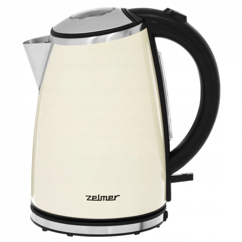 Czajnik elektryczny Zelmer ZCK1274E 2200 W 1,7 l beżowy/brąz stal/krem