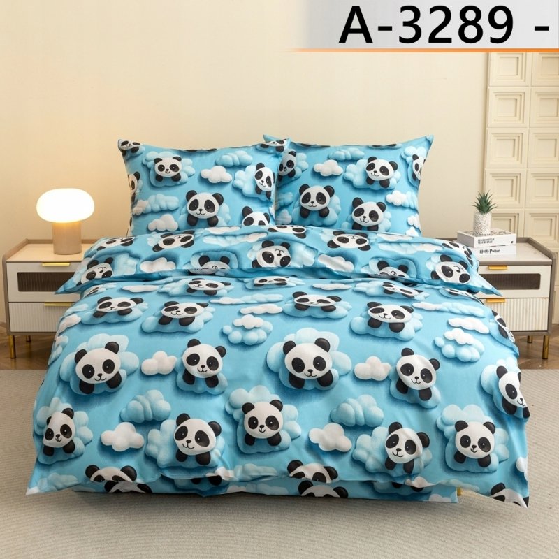 POŚCIEL 140x200 BAWEŁNIANA KOMPLET POŚCIELI + POSZEWKA WZÓR A-3289