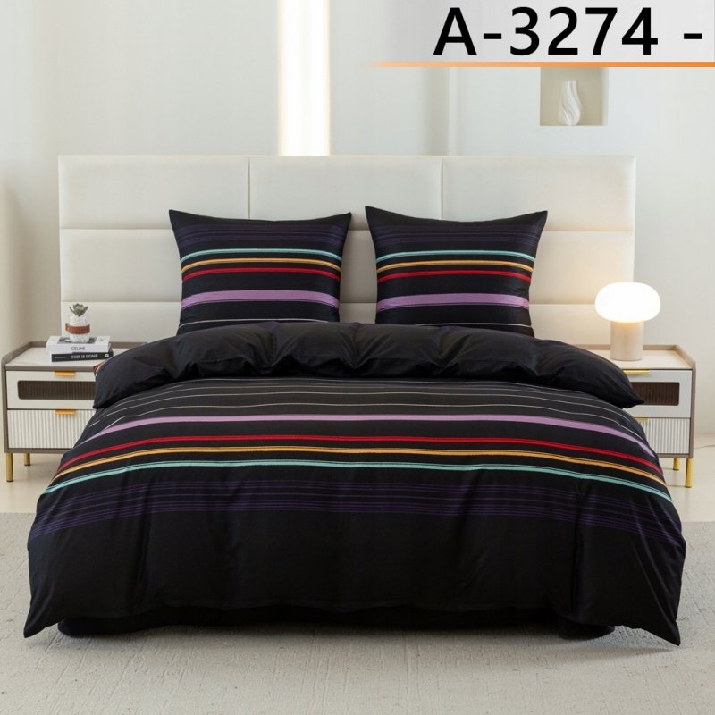 POŚCIEL 160x200 BAWEŁNA KOMPLET POŚCIELI BAWEŁNIANEJ + 2 POSZEWKI A-3274