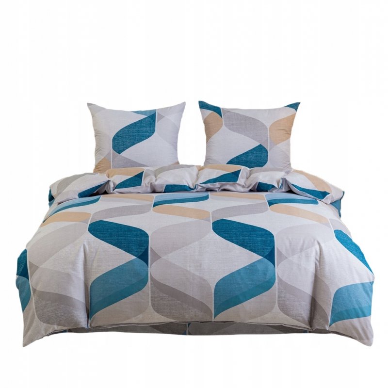 POŚCIEL 200x220 BAWEŁNA KOMPLET POŚCIELI BAWEŁNIANEJ + 2 POSZEWKI A-3042