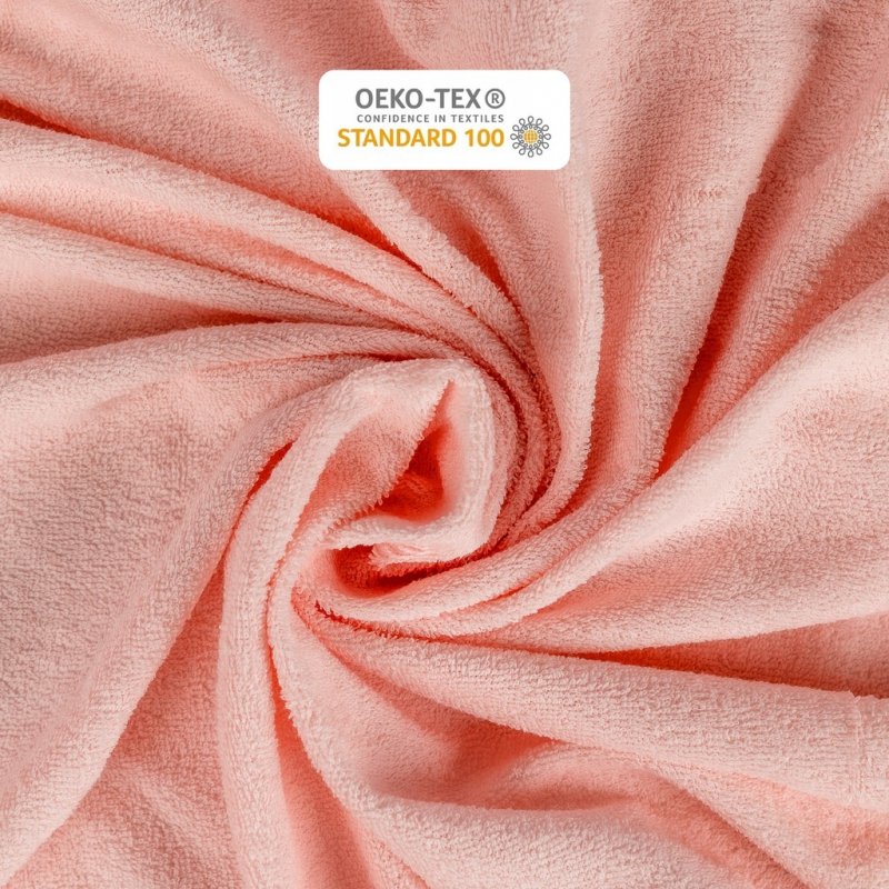 Prześcieradło Frotte z Gumką 160X200 Gruba Bawełna 200g Bok 30 pudrowy róż