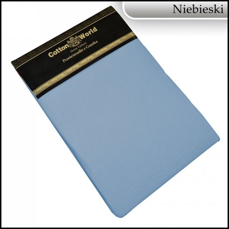 PRZEŚCIERADŁO BAWEŁNIANE Z GUMKĄ 160X200 COTTON WORLD