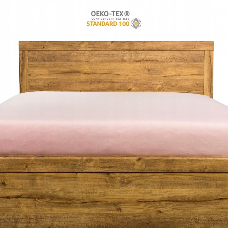 Prześcieradło 120x200 z Gumką GRUBA Bawełna Premium Bok 30 cm Pudrowy róż