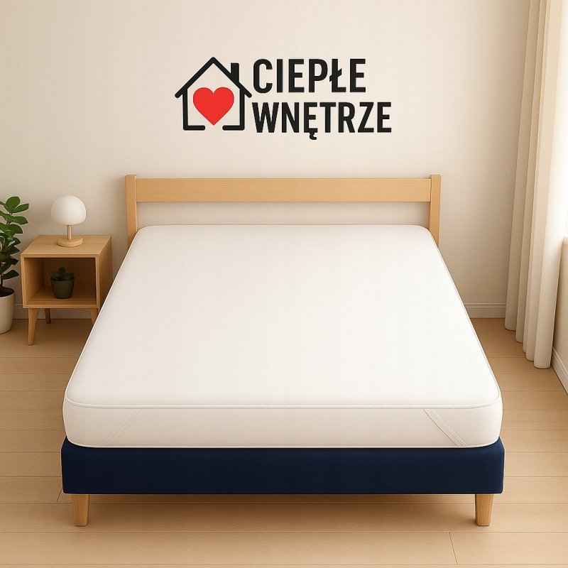 Ochraniacz na materac 80x160 NIEPRZEMAKALNY WODOODPORNY 90C topper Z GUMKĄ