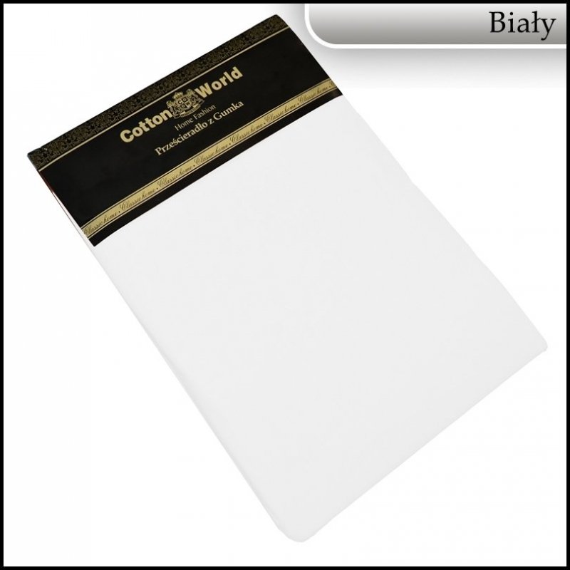 PRZEŚCIERADŁO BAWEŁNIANE Z GUMKĄ 160X200 COTTON WORLD