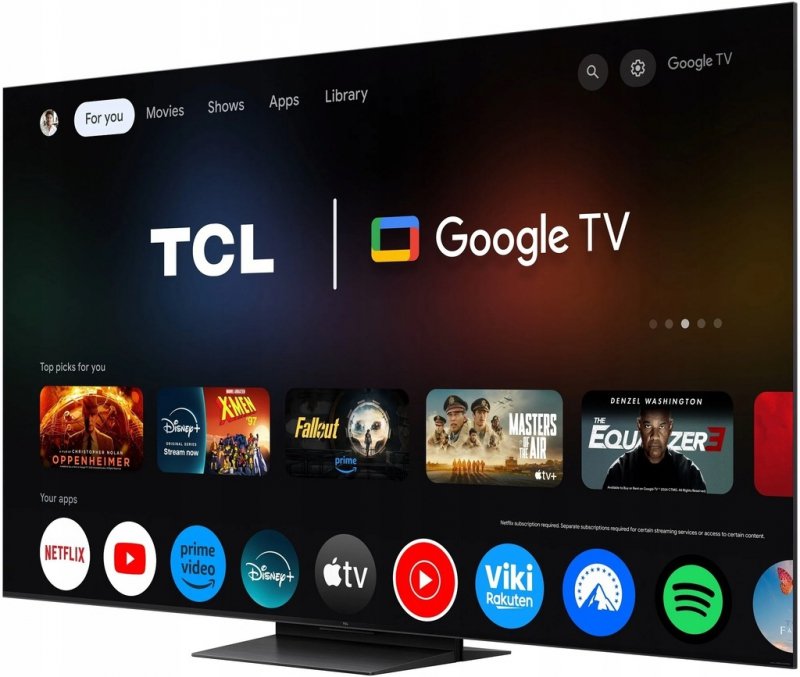 Telewizor TCL 65C7K 65" QD-Mini LED 4K 144Hz Google TV Dolby Atmos HDMI 2.1