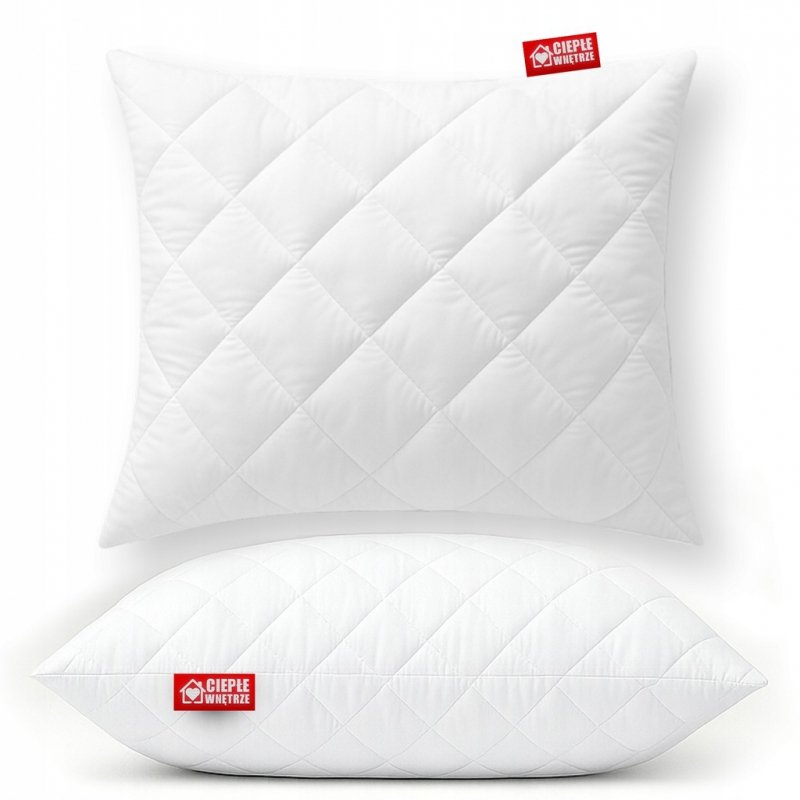 2x Gruba Poduszka 40x40 Mikrofibra z Zamkiem