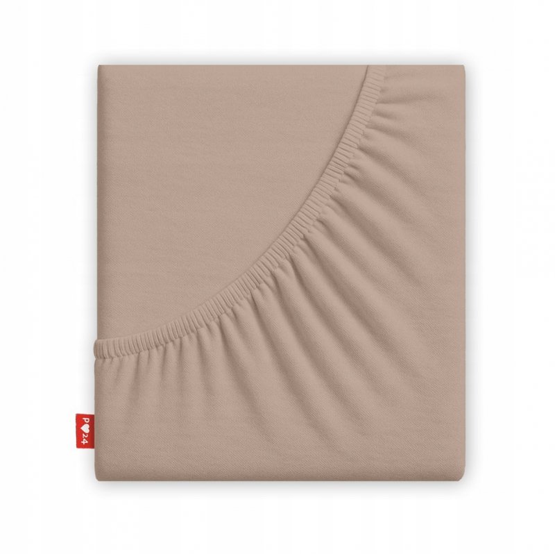 Prześcieradło 200x220 z Gumką GRUBA Bawełna Premium Bok 30 cm Cafe