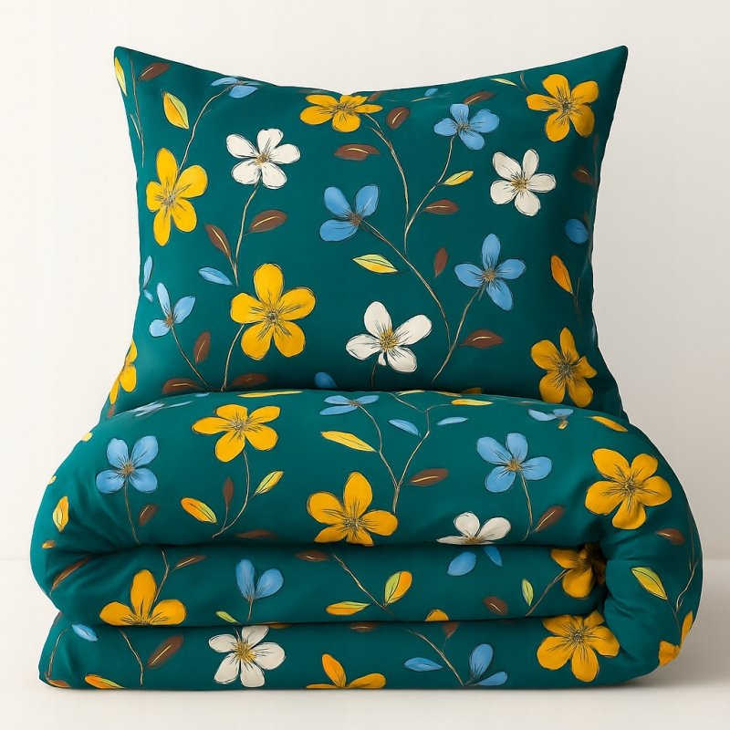 POŚCIEL 160x200 BAWEŁNA KOMPLET POŚCIELI + 2 POSZEWKI + PRZEŚCIERADŁO A-01