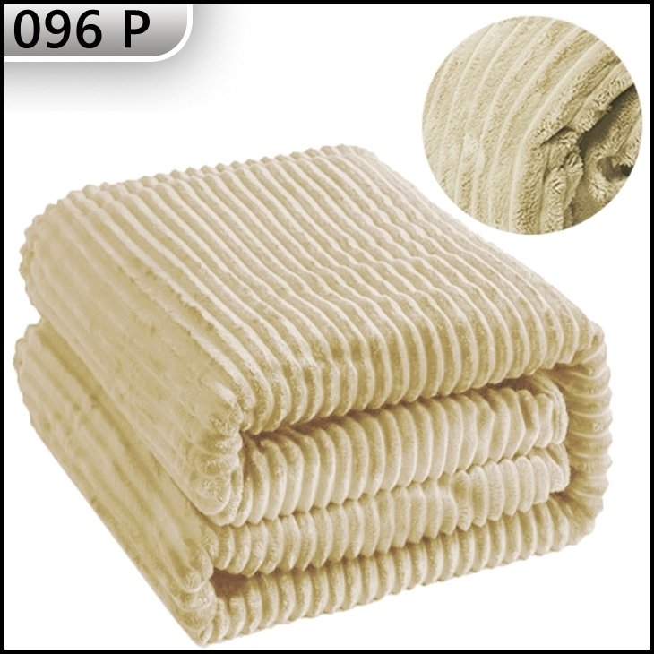 KOC Z MIKROFIBRY 200x220 NARZUTA PRĄŻKOWANY