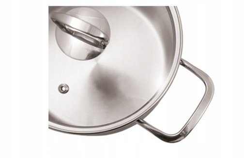 Zestaw garnków stal nierdzewna, Trójwarstwowe dno 8 elementów Gerlach Brava