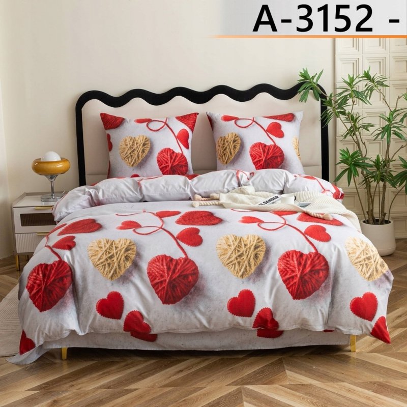 POŚCIEL 160x200 BAWEŁNA KOMPLET POŚCIELI + 2 POSZEWKI + PRZEŚCIERADŁO A3152