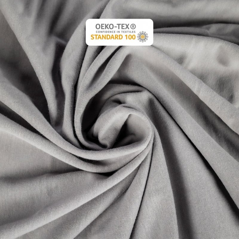 Prześcieradło 200x220 z Gumką GRUBA Bawełna Premium Bok 30 cm Stalowy