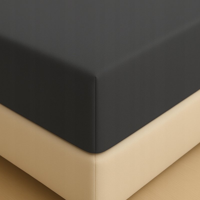 PRZEŚCIERADŁO Z GUMKĄ 160x200 GRAFIT MATERAC ZAKŁADKA DO 25 CM